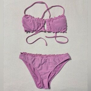 Xhilaration Lilac Ruffle Bikini Top